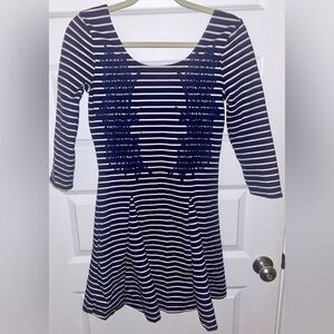 Women’s Free People Blue Striped Dress Size Small